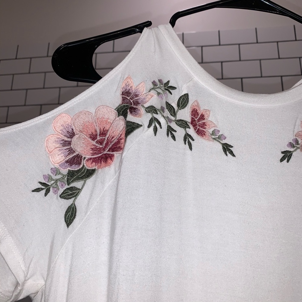 open shoulder tshirt